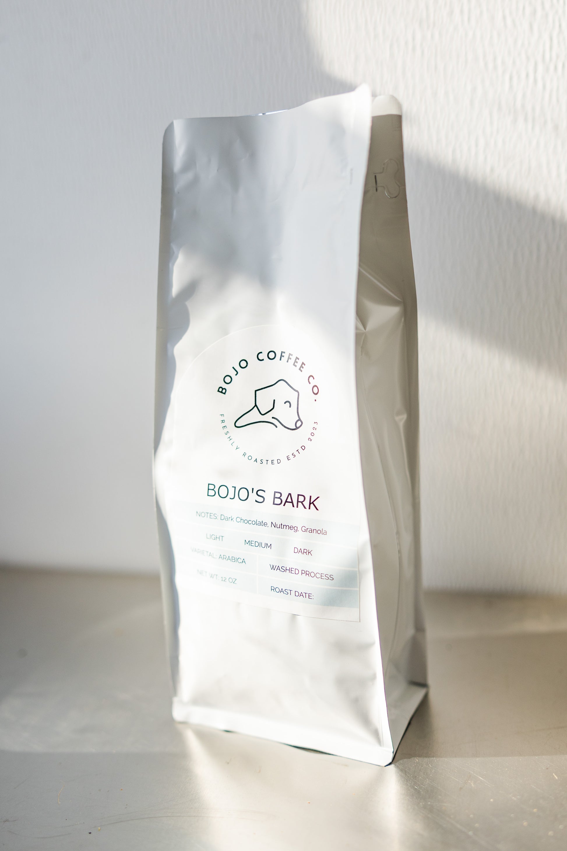 Dark Blend Bojos Bark Whole Bean Coffee